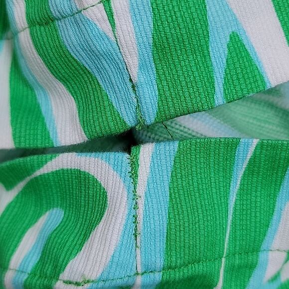 Lilly Pulitzer Women's The Chipper Short in Green Blue White Size 0 ALTERED FLAW - Picture 11 of 13